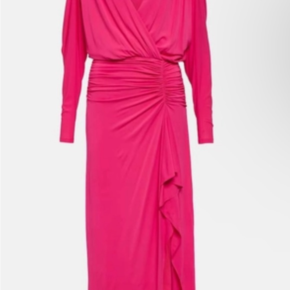 SIMKHAI Ellie dress , style 423-1937 Sz medium, V-neck long sleeve comfortable - Picture 6 of 7